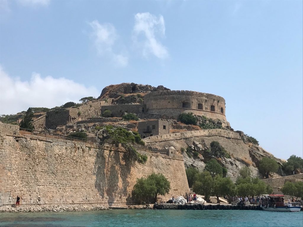 The remains of a stone fortress on the edge of one of the best Greek islands for history. 